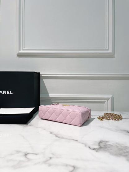 CHANEL 25P VANITY CASE, Pink/Gold
