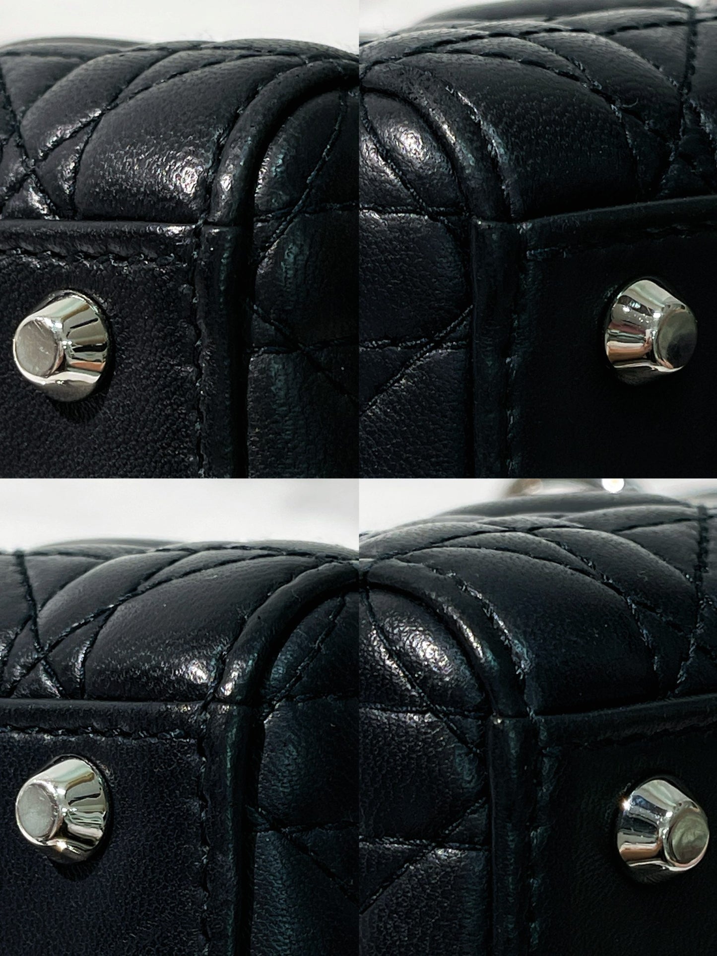 DIOR MINI LADY DIOR, Midnight Blue/Silver