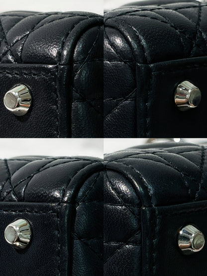 DIOR MINI LADY DIOR, Midnight Blue/Silver