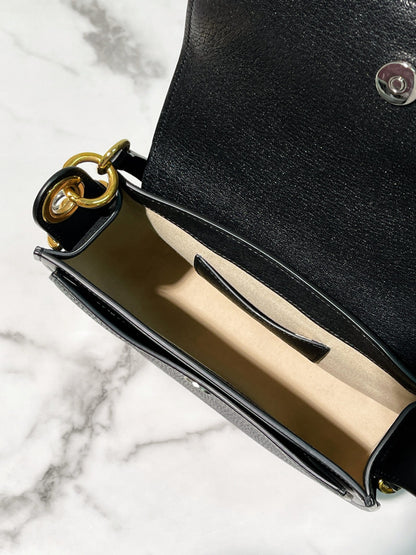 CHLOE TESS LARGE BAG, Black/Gold