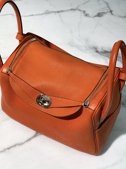 HERMES LINDY 26, Feu/Silver