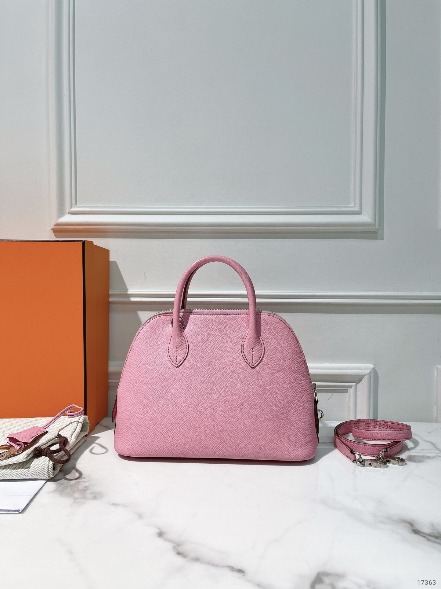 HERMES BOLIDE 1923 – 25 BAG, Pink/Silver