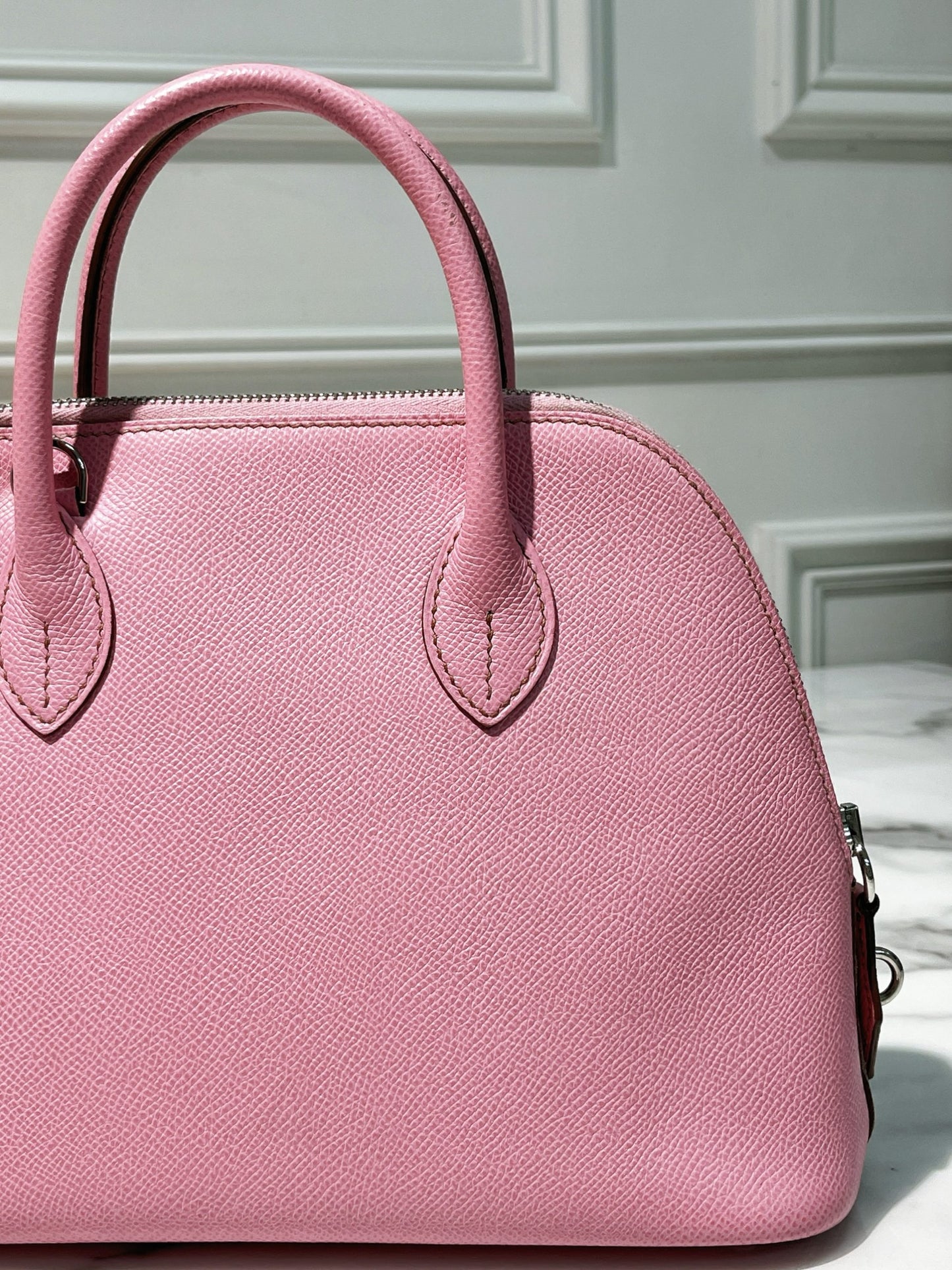 HERMES BOLIDE 1923 – 25 BAG, Pink/Silver