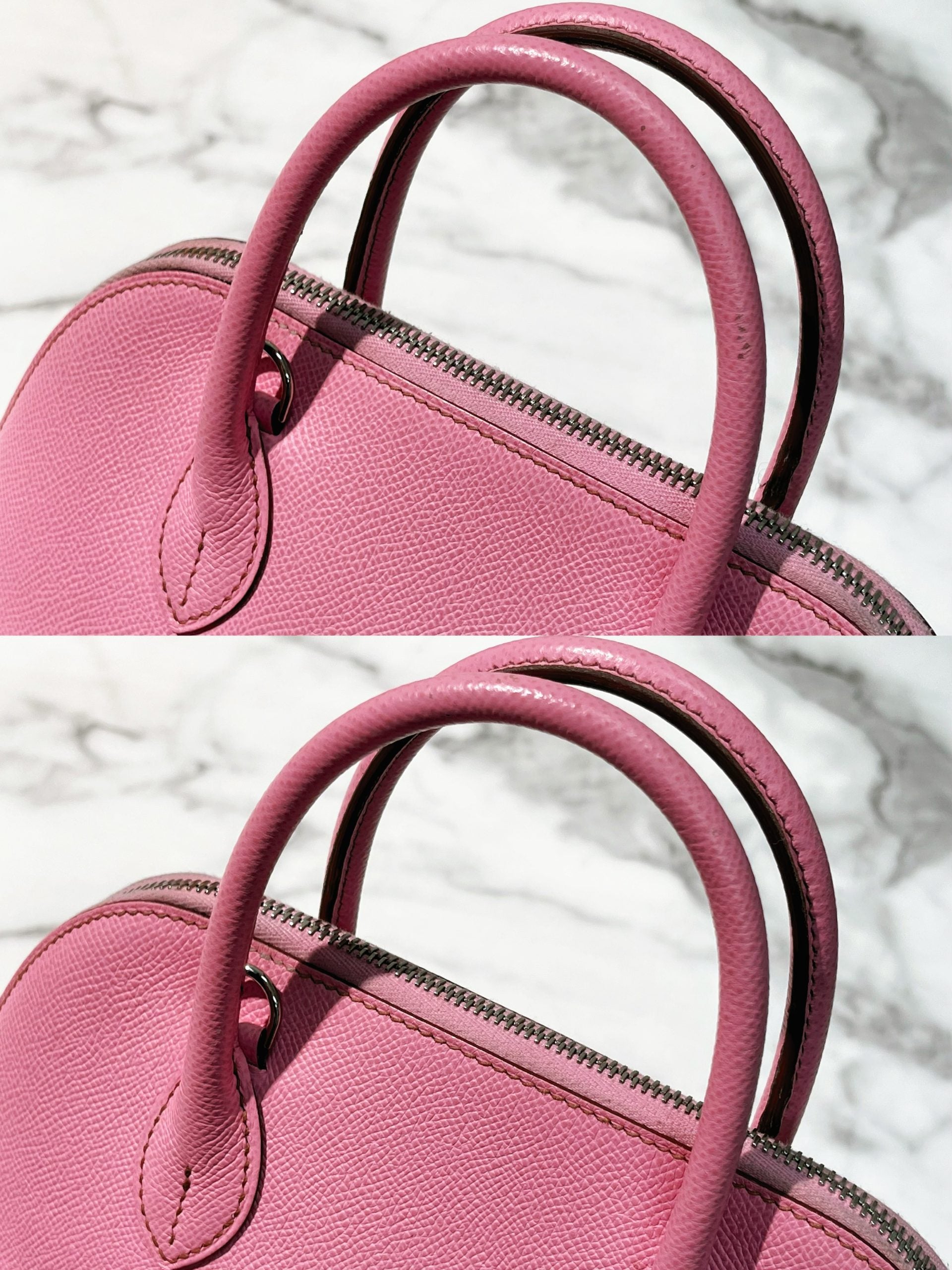 HERMES BOLIDE 1923 – 25 BAG, Pink/Silver