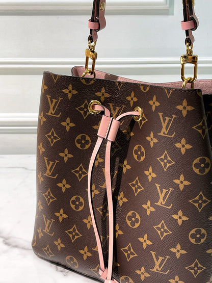 LV NEONOE, Monogram/Rose poudre