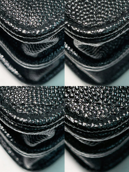 CHANEL 25C TOP HANDLE MINI CLUTCH, Black/Gold