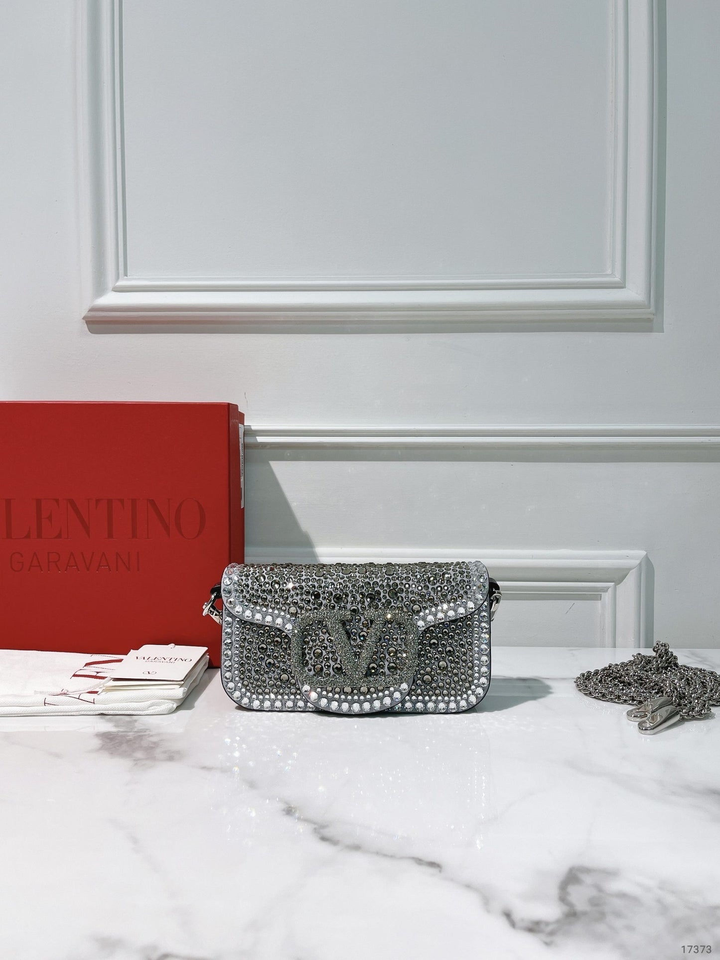 VALENTINO LOCO SMALL, Silver/Silver
