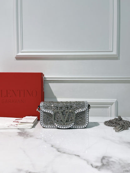 VALENTINO LOCO SMALL, Silver/Silver