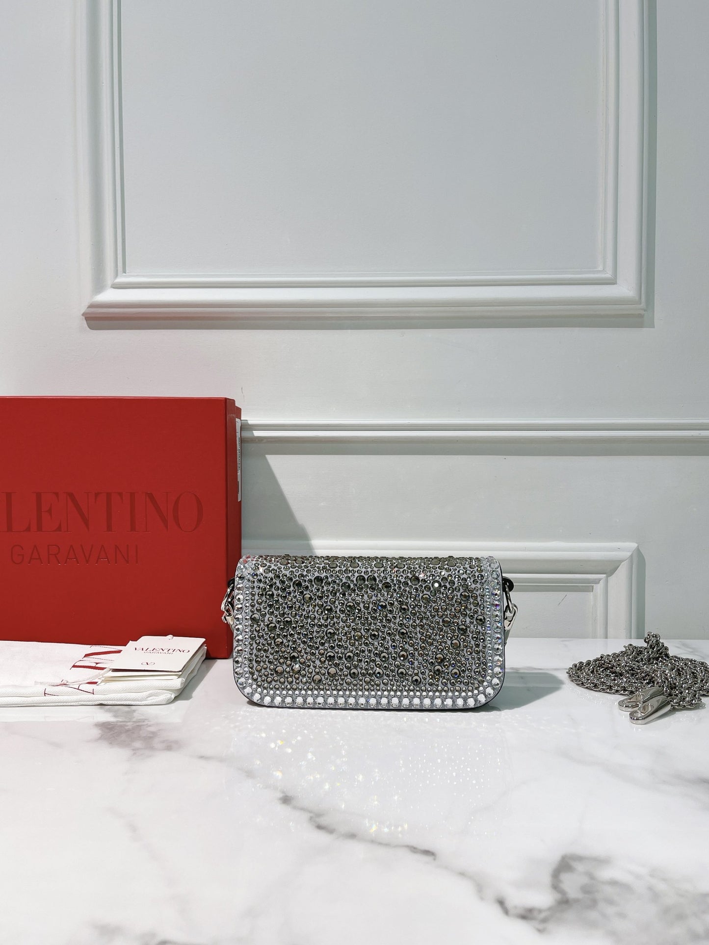 VALENTINO LOCO SMALL, Silver/Silver