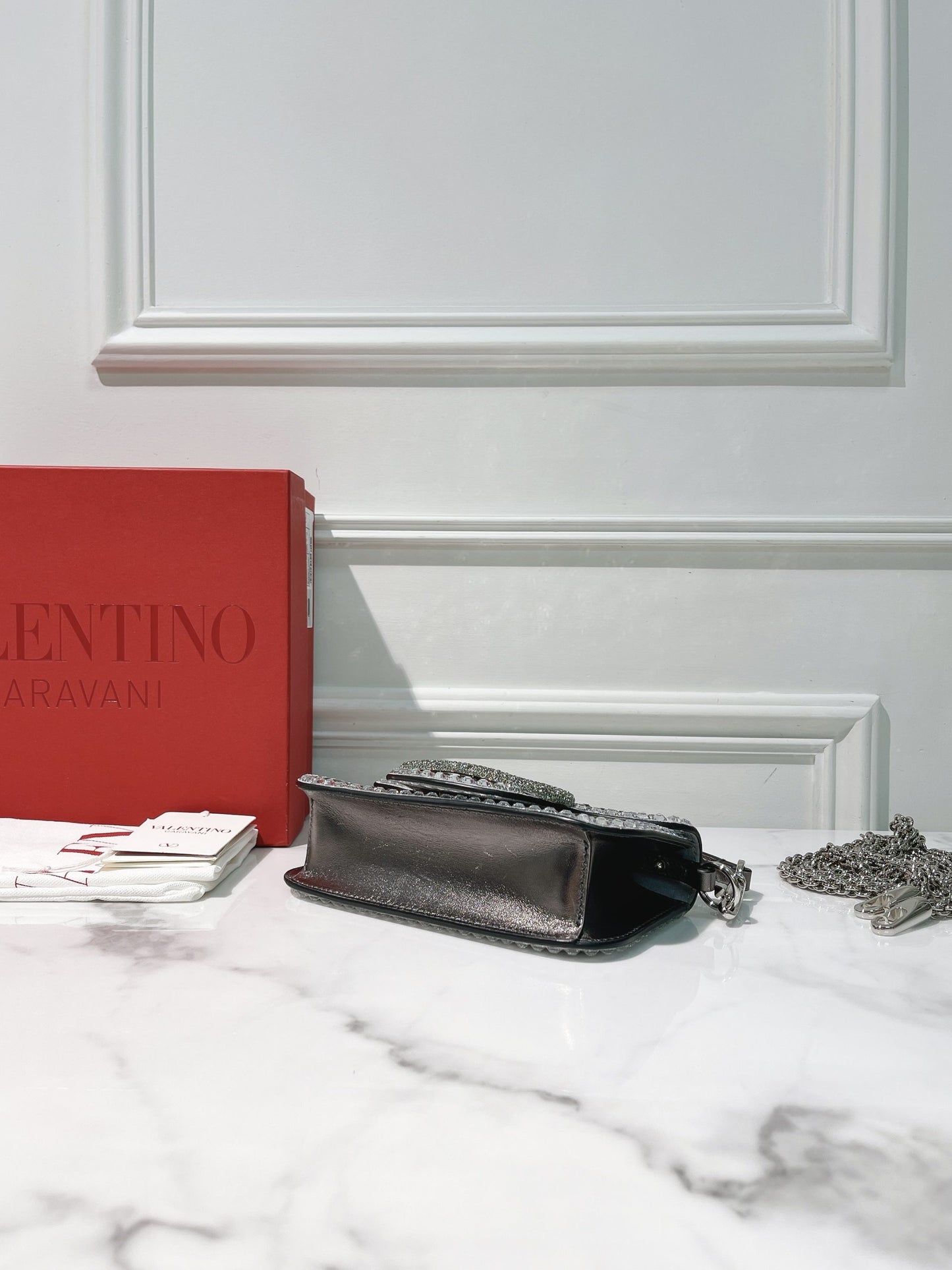 VALENTINO LOCO SMALL, Silver/Silver