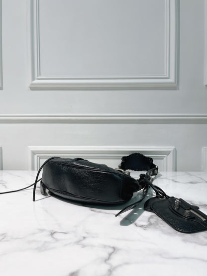 BALENCIAGA LE CAGOLE XS, Black/Silver