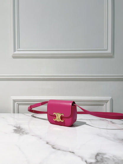 CELINE MINI CLAUDE, Pink/Gold