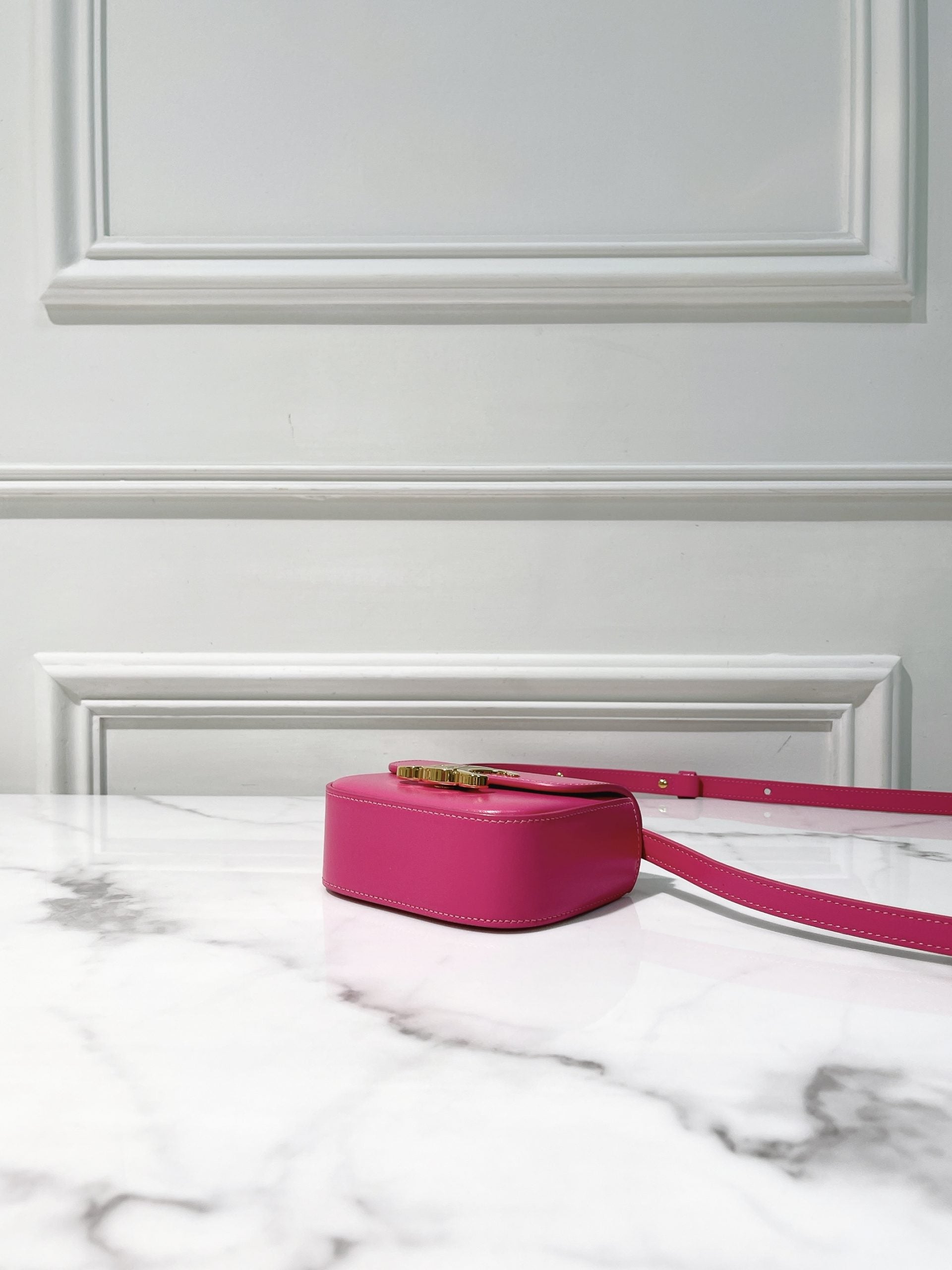 CELINE MINI CLAUDE, Pink/Gold