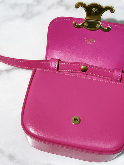 CELINE MINI CLAUDE, Pink/Gold