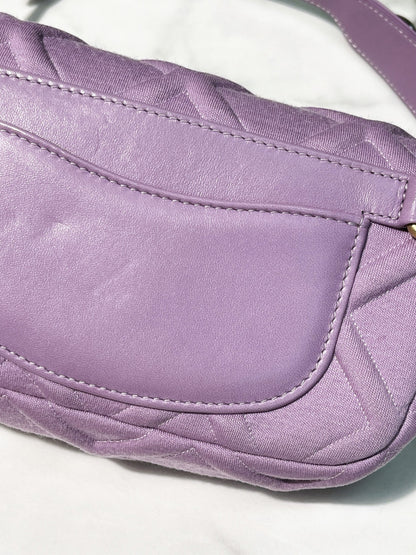 CHANEL 19 WAIST BAG, Purple/Gold