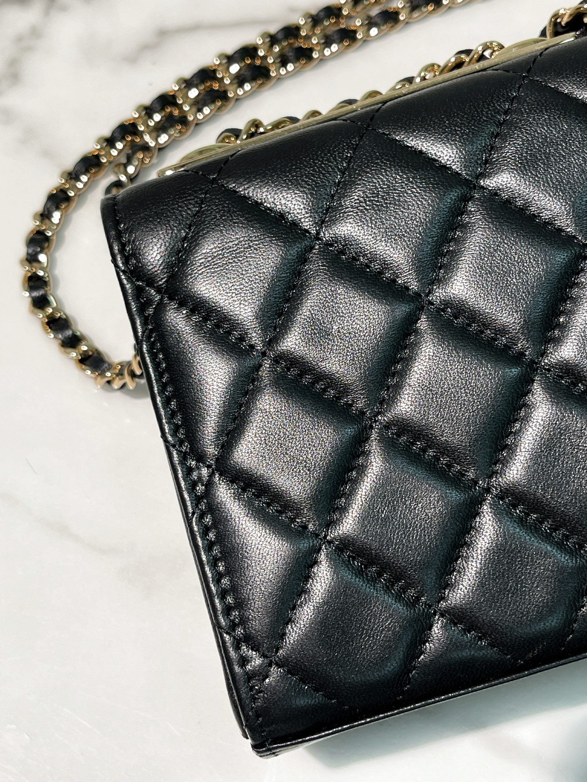 CHANEL MINI TRENDY CC WOC, Black/Gold