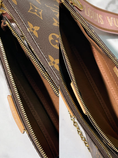 LV MULTI POCHETTE ACCESSOIRES, Monogram/Rose Clair