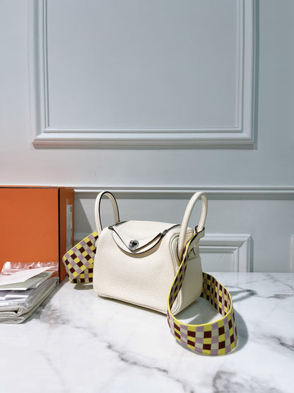 HERMES MINI LINDY, Nata/Silver