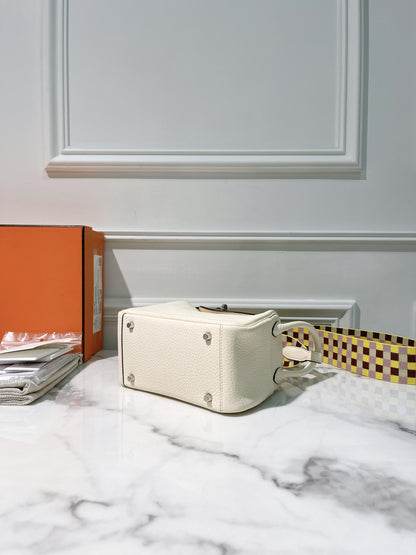 HERMES MINI LINDY, Nata/Silver