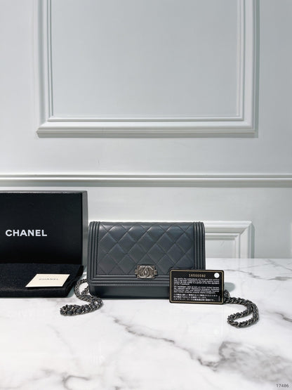 CHANEL WOC, Grey/Silver