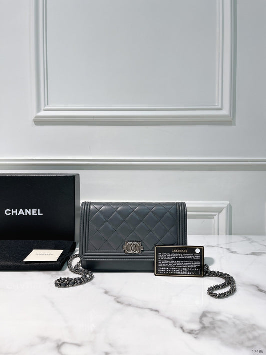 CHANEL WOC, Grey/Silver