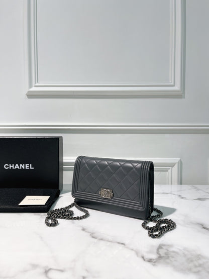 CHANEL WOC, Grey/Silver