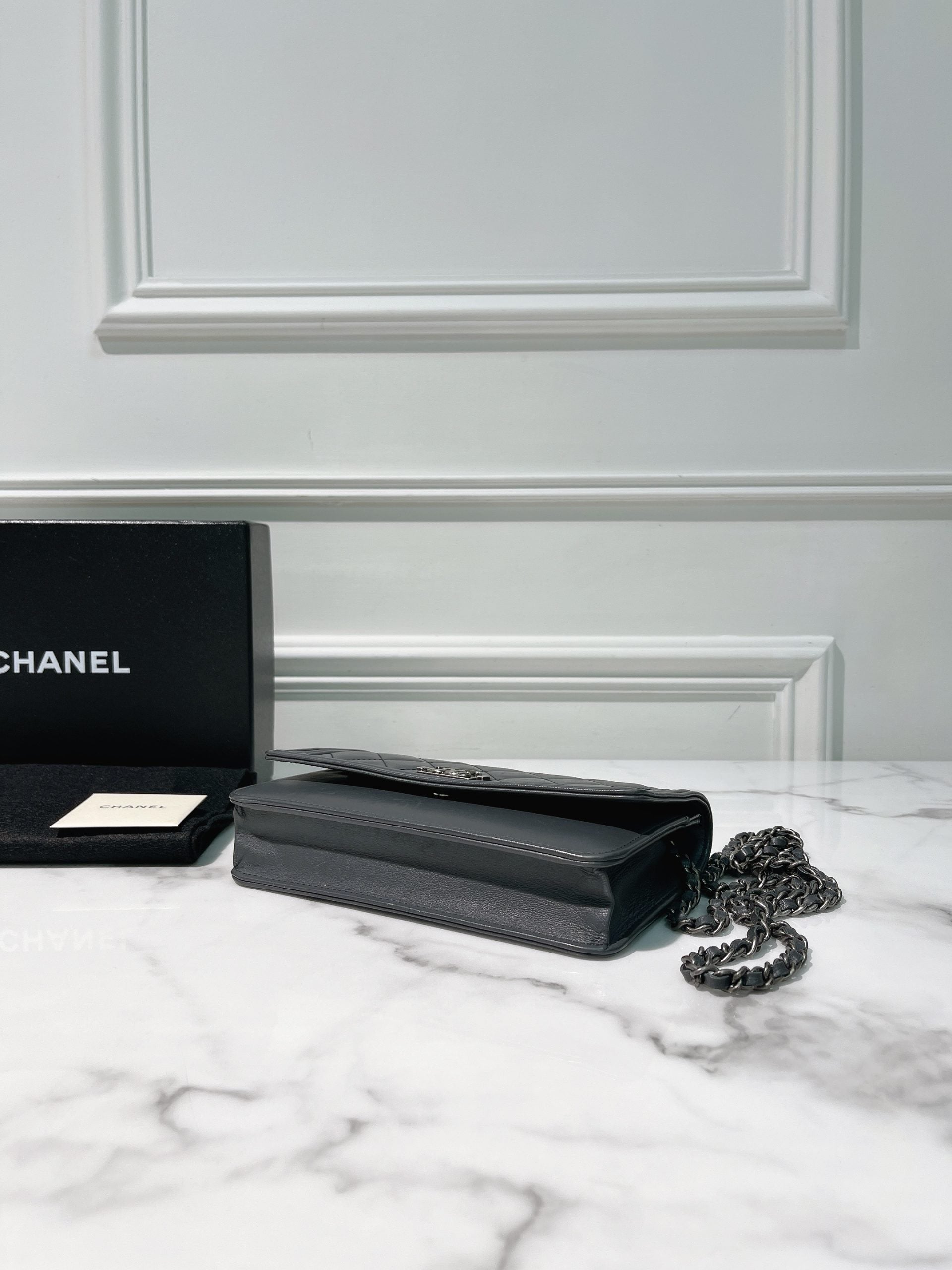 CHANEL WOC, Grey/Silver