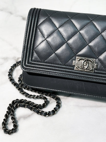 CHANEL WOC, Grey/Silver