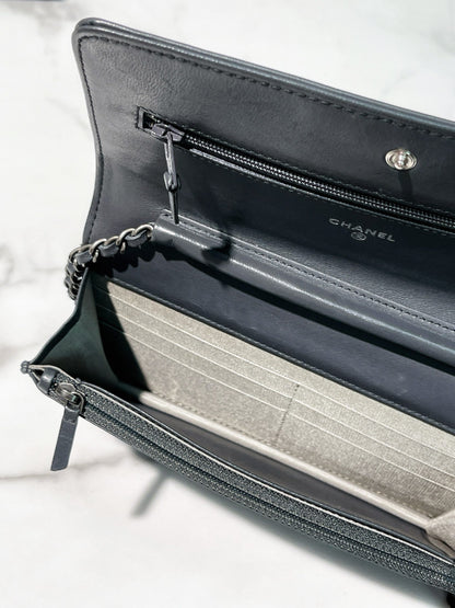 CHANEL WOC, Grey/Silver