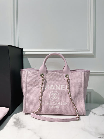 CHANEL 22S SHOPPING TOTE, Pink/Gold