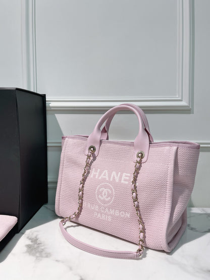 CHANEL 22S SHOPPING TOTE, Pink/Gold