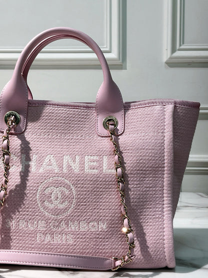 CHANEL 22S SHOPPING TOTE, Pink/Gold
