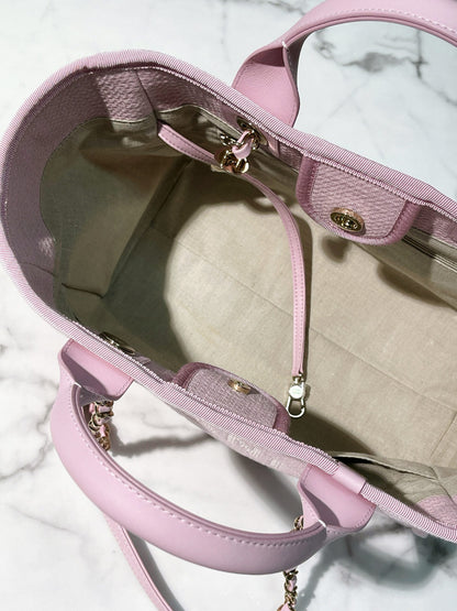 CHANEL 22S SHOPPING TOTE, Pink/Gold