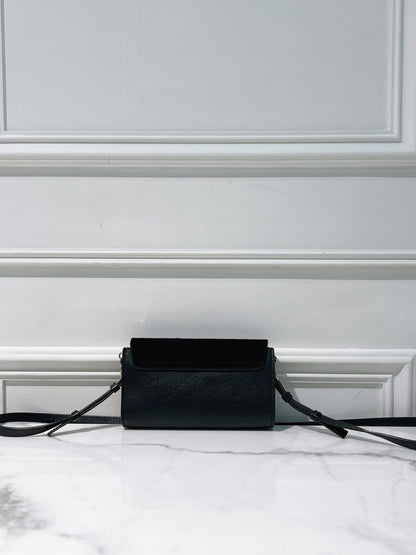 CHLOE MINI FAYE BAG, Black/Gold