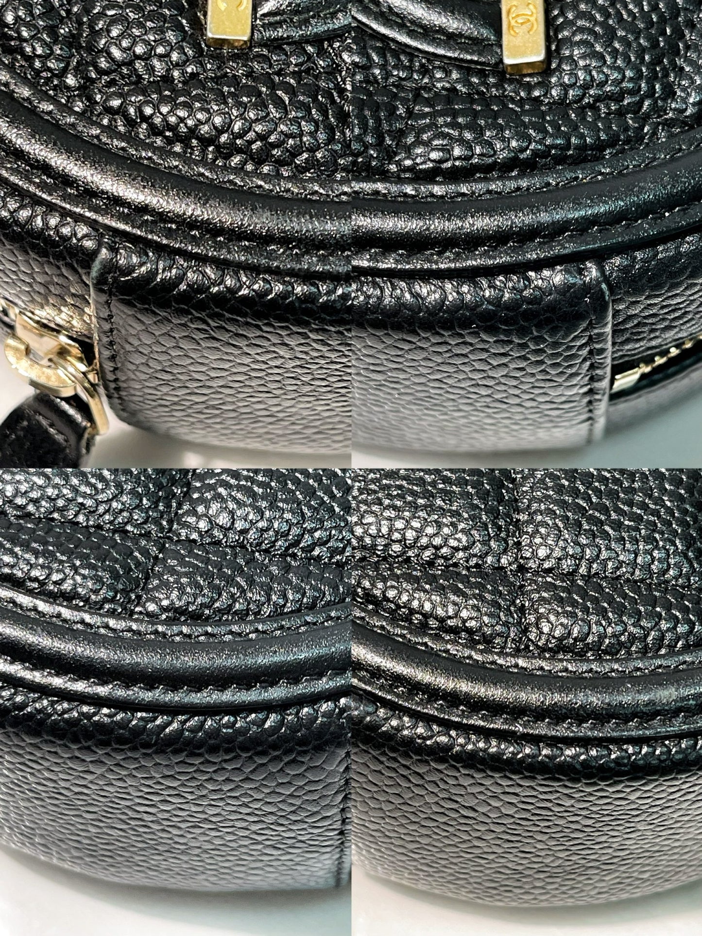 CHANEL FILIGREE ROUND CHAIN BAG, Black/Gold