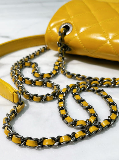 CHANEL MINI SQUARE FLAP BAG, Yellow