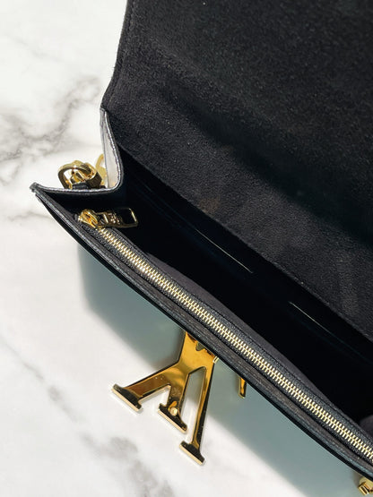 LV POCHETTE LOUISE GM, Black/Gold