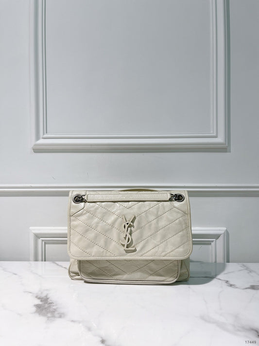 YSL MEDIUM NIKI, White