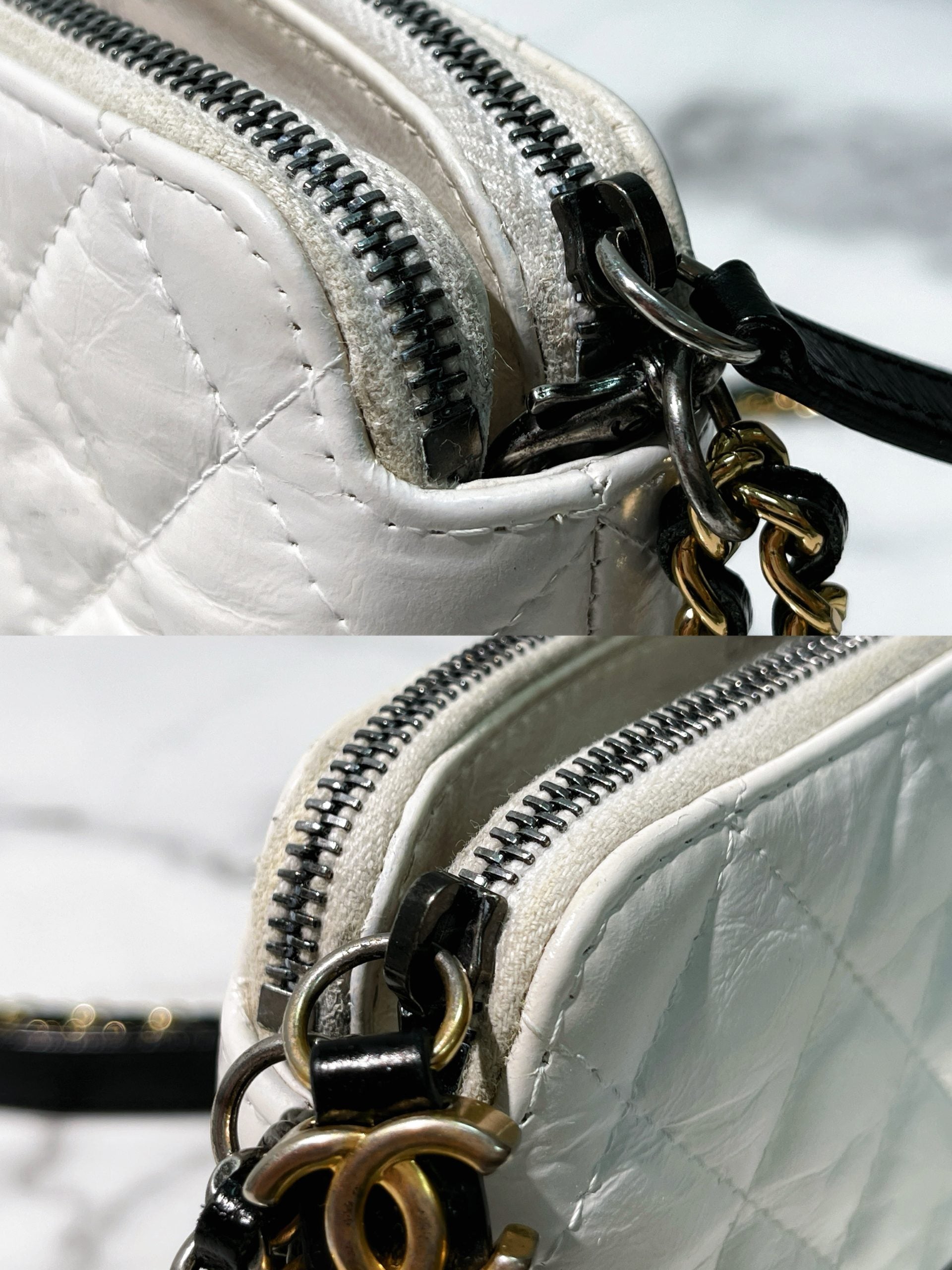 CHANEL MINI GABRIELLE, Black/White