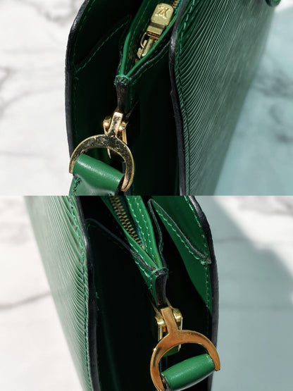 LV VINTAGE CAPUCINES SHOULDER BAG, Green/Gold