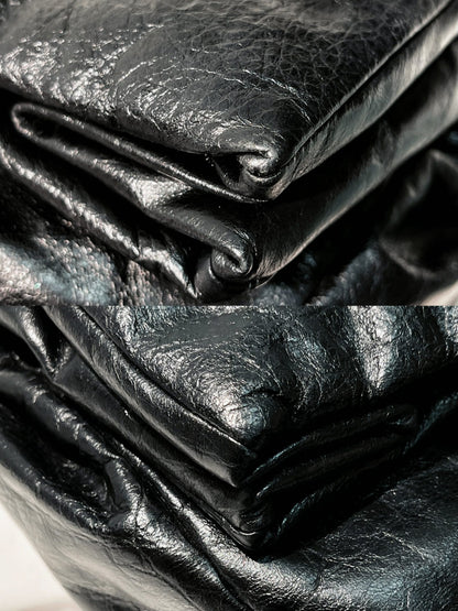 BALENCIAGA MEDIUM MONACO CHAIN BAG, Black/Gold