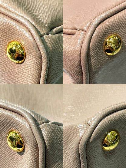 PRADA GALLERIA BAG, Beige/Gold