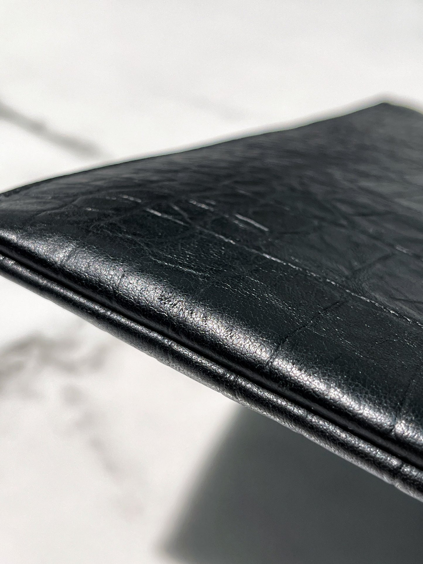 YSL ZIP POUCH, So Black