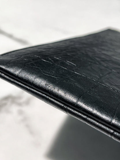 YSL ZIP POUCH, So Black