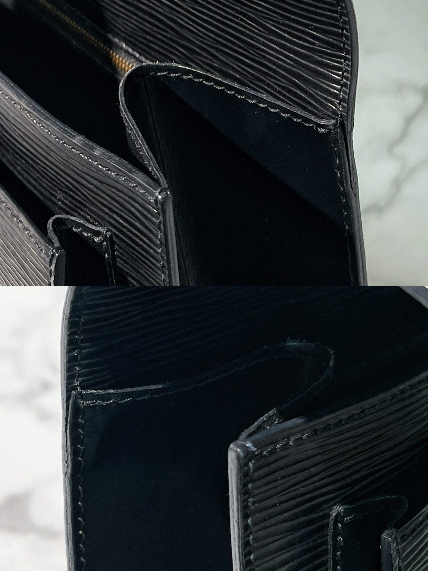 LV MONCEAU MESSENGER BAG, Black/Gold