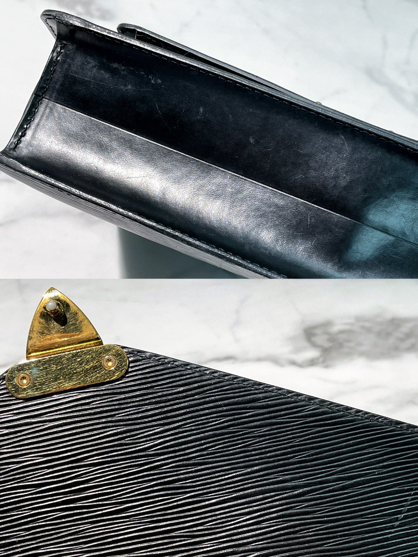 LV MONCEAU MESSENGER BAG, Black/Gold