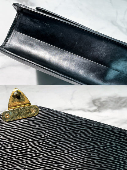 LV MONCEAU MESSENGER BAG, Black/Gold