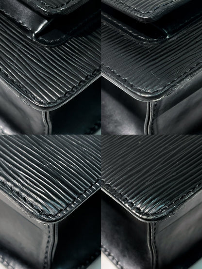 LV MONCEAU MESSENGER BAG, Black/Gold