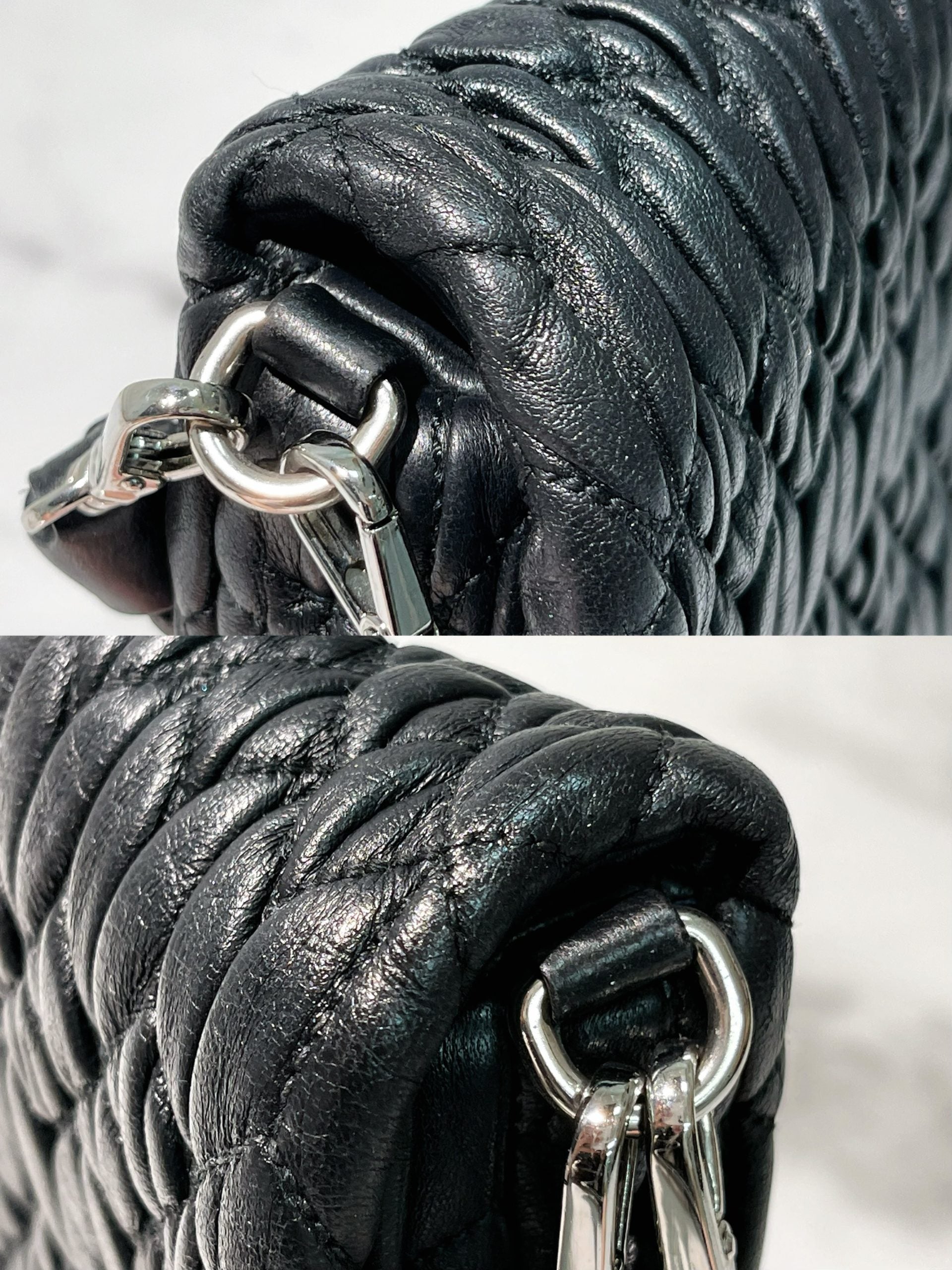 MIUMIU ICONIC CRYSTAL BAG, Black/Silver