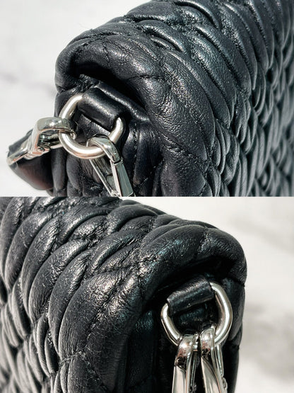 MIUMIU ICONIC CRYSTAL BAG, Black/Silver